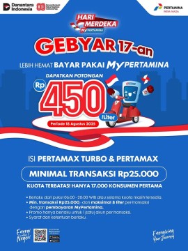 Promo BBM Pertamina hari kemerdekaan. (Instagram Patra Niaga)